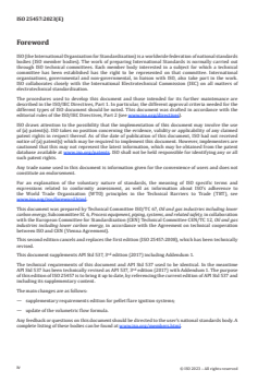 ISO 25457:2023 - Oil and gas industries including lower carbon energy — Flare details for general refinery and petrochemical service
Released:13. 10. 2023 - Page 4 preview