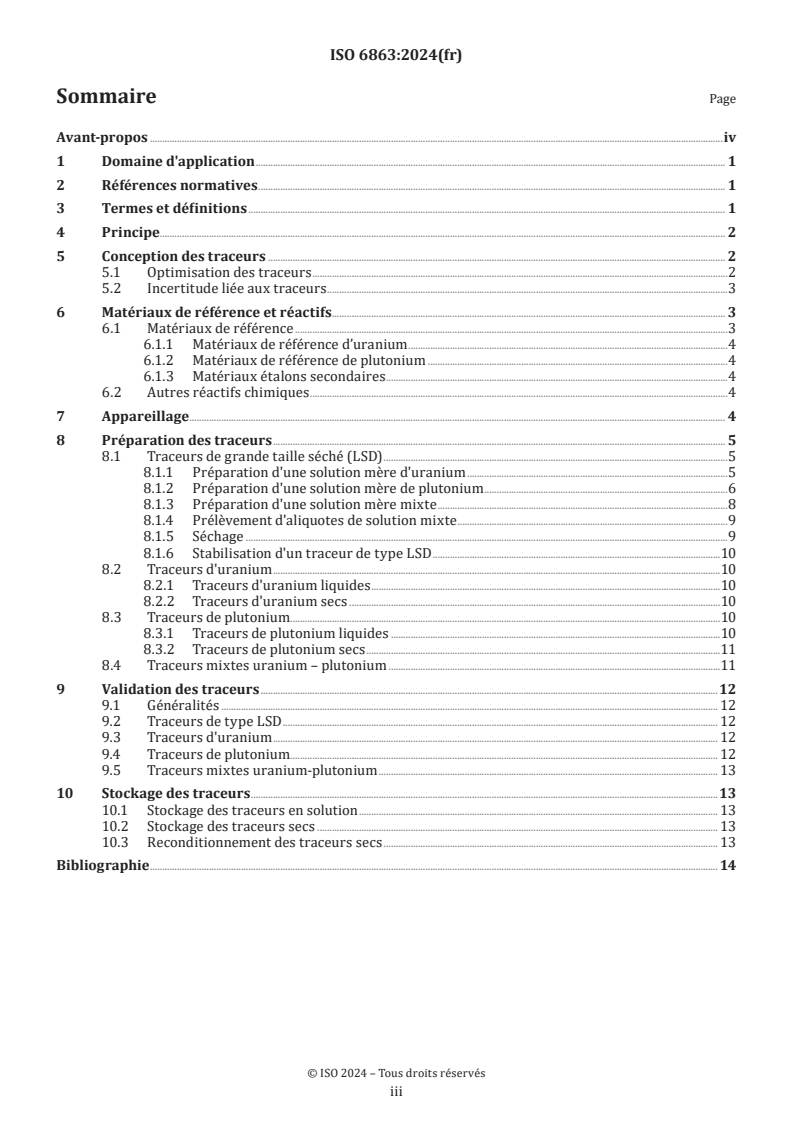 ISO 6863:2024 - Technologie du combustible nucléaire — Préparation de traceurs pour les analyses par spectrométrie de masse avec dilution isotopique (IDMS)
Released:11/11/2024