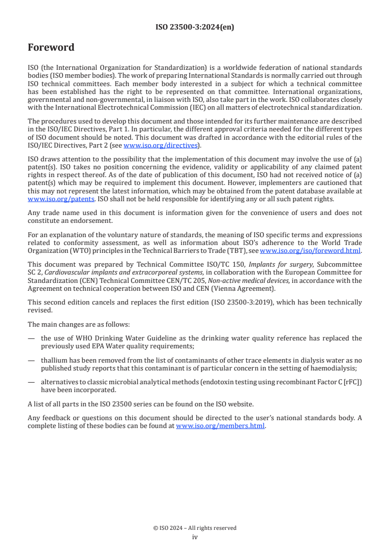 ISO 23500-3:2024 ISO 23500-3:2024 - Preparation and quality management of fluids for haemodialysis and related therapies — Part 3: Water for haemodialysis and related therapies
Released:17. 04. 2024 - Page 4 preview