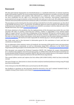 ISO 23500-5:2024 ISO 23500-5:2024 - Preparation and quality management of fluids for haemodialysis and related therapies — Part 5: Quality of dialysis fluid for haemodialysis and related therapies
Released:17. 04. 2024 - Page 4 preview