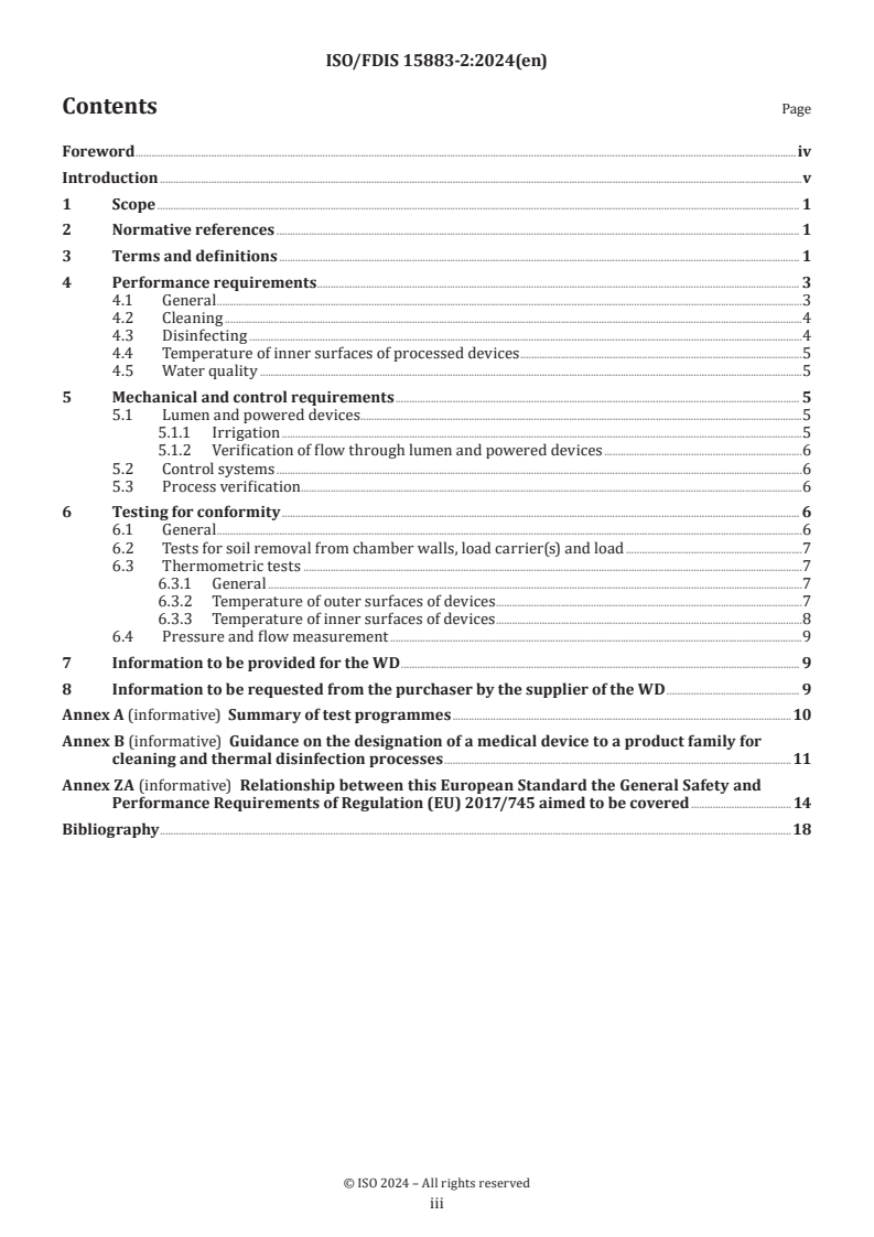 ISO/FDIS 15883-2 - Washer-disinfectors — Part 2: Requirements and tests for washer-disinfectors employing thermal disinfection for critical and semi-critical medical devices
Released:14. 08. 2024