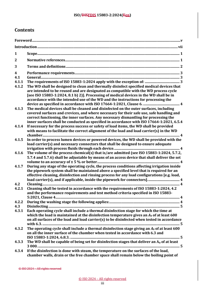 REDLINE ISO/FDIS 15883-2 - Washer-disinfectors — Part 2: Requirements and tests for washer-disinfectors employing thermal disinfection for critical and semi-critical medical devices
Released:14. 08. 2024