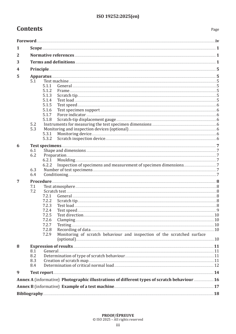 ISO/PRF 19252 - Plastics — Determination of scratch properties
Released:10. 04. 2025