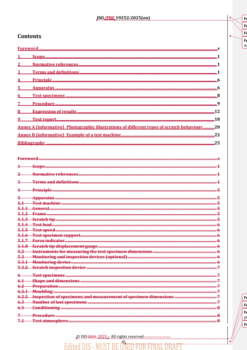 REDLINE ISO/PRF 19252 - Plastics — Determination of scratch properties
Released:10. 04. 2025