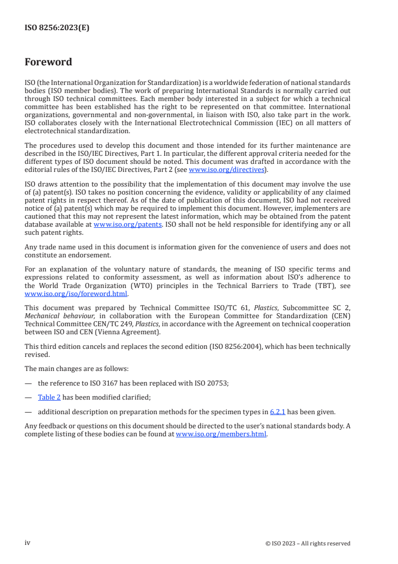 ISO 8256:2023 ISO 8256:2023 - Plastics — Determination of tensile-impact strength
Released:30. 11. 2023 - Page 4 preview