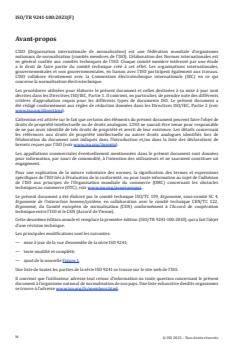 ISO/TR 9241-100:2023 - Ergonomie de l’interaction homme-système — Partie 100: Vue d’ensemble des normes ISO 9241 relatives à l’ergonomie des logiciels
Released:24. 03. 2023 - Page 4 preview