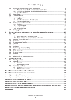 ISO 19085-9:2024 ISO 19085-9:2024 - Woodworking machines — Safety — Part 9: Circular saw benches (with and without sliding table)
Released:30. 08. 2024 - Page 4 preview