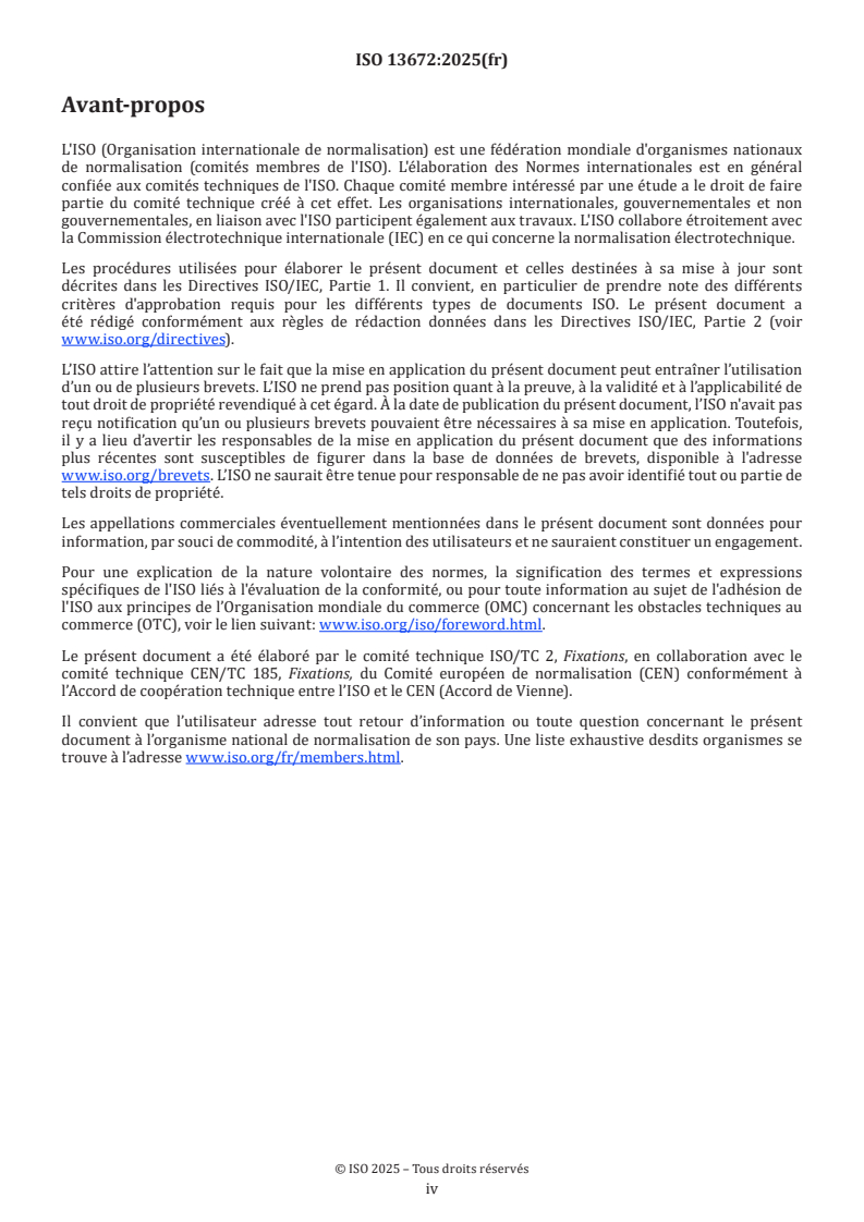 ISO 13672:2025 ISO 13672:2025 - Fixations — Goupilles cannelées constantes — Cannelures diamant sur la moitié de la longueur
Released:25. 02. 2025 - Page 4 preview