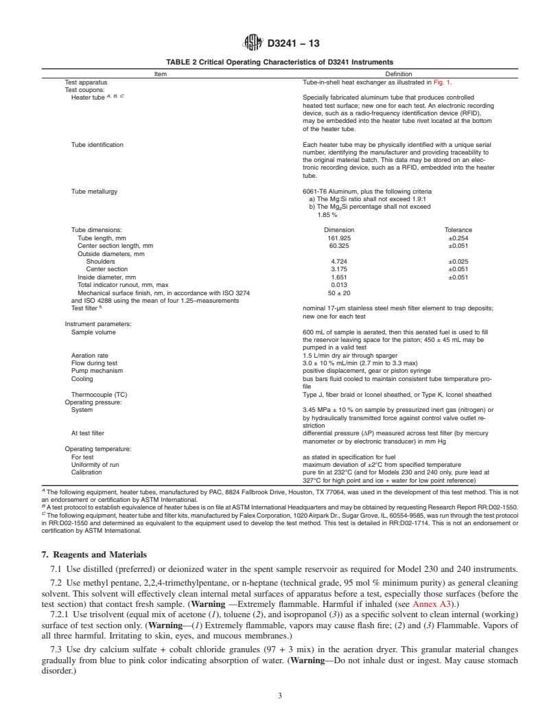 REDLINE ASTM D3241-13 - Standard Test Method for Thermal Oxidation Stability of Aviation Turbine Fuels