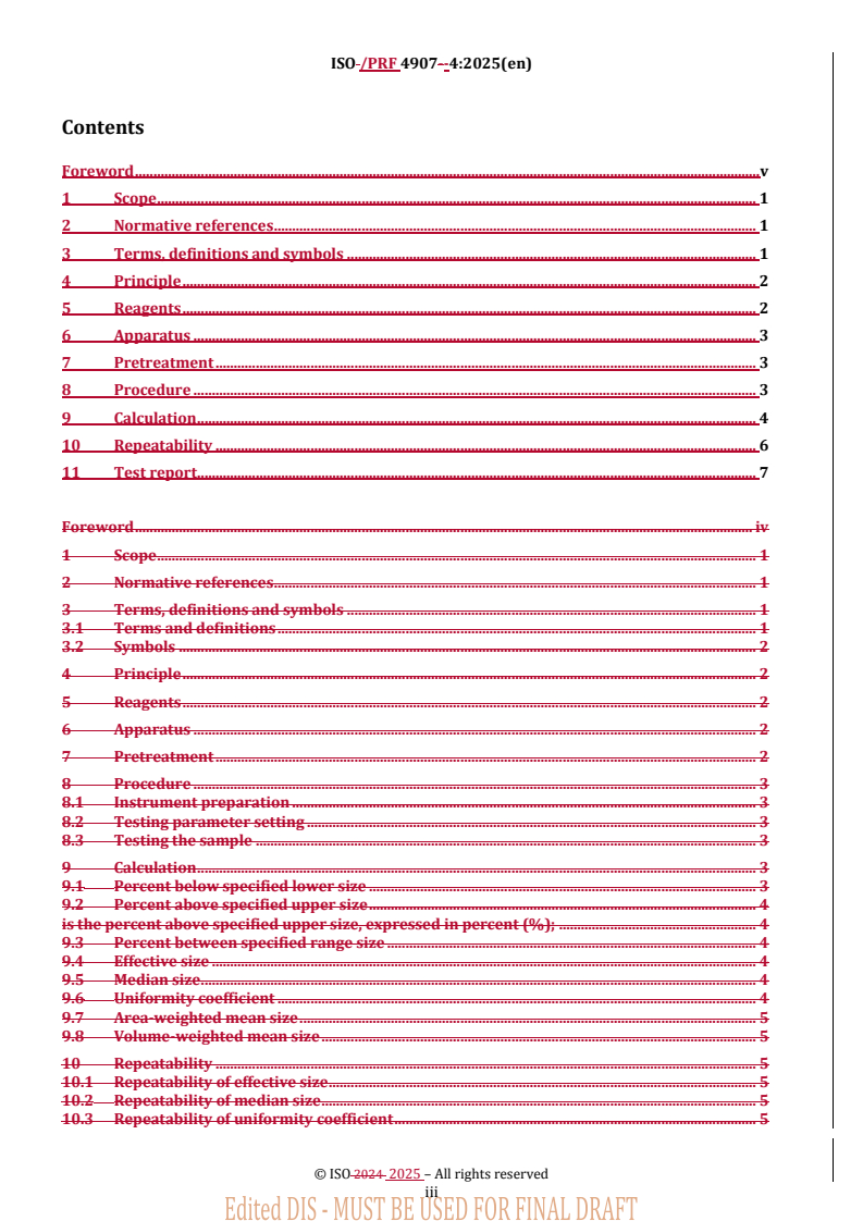 ISO/PRF 4907-4 - Plastics — Ion exchange resin — Part 4: Determination ...