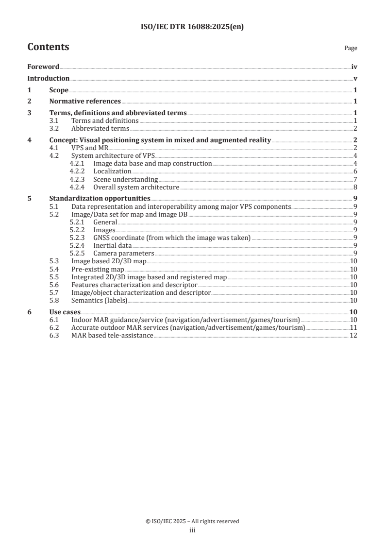 ISO/IEC DTR 16088 - Information technology — Computer graphics, image processing and environmental representation — Constructs for visual positioning systems in mixed and augmented reality (MAR)
Released:11. 04. 2025