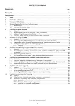 ISO/TR 29996:2024 - Education and learning services — Distance and digital learning services (DDLS) — Case studies
Released:26. 01. 2024 - Page 3 preview