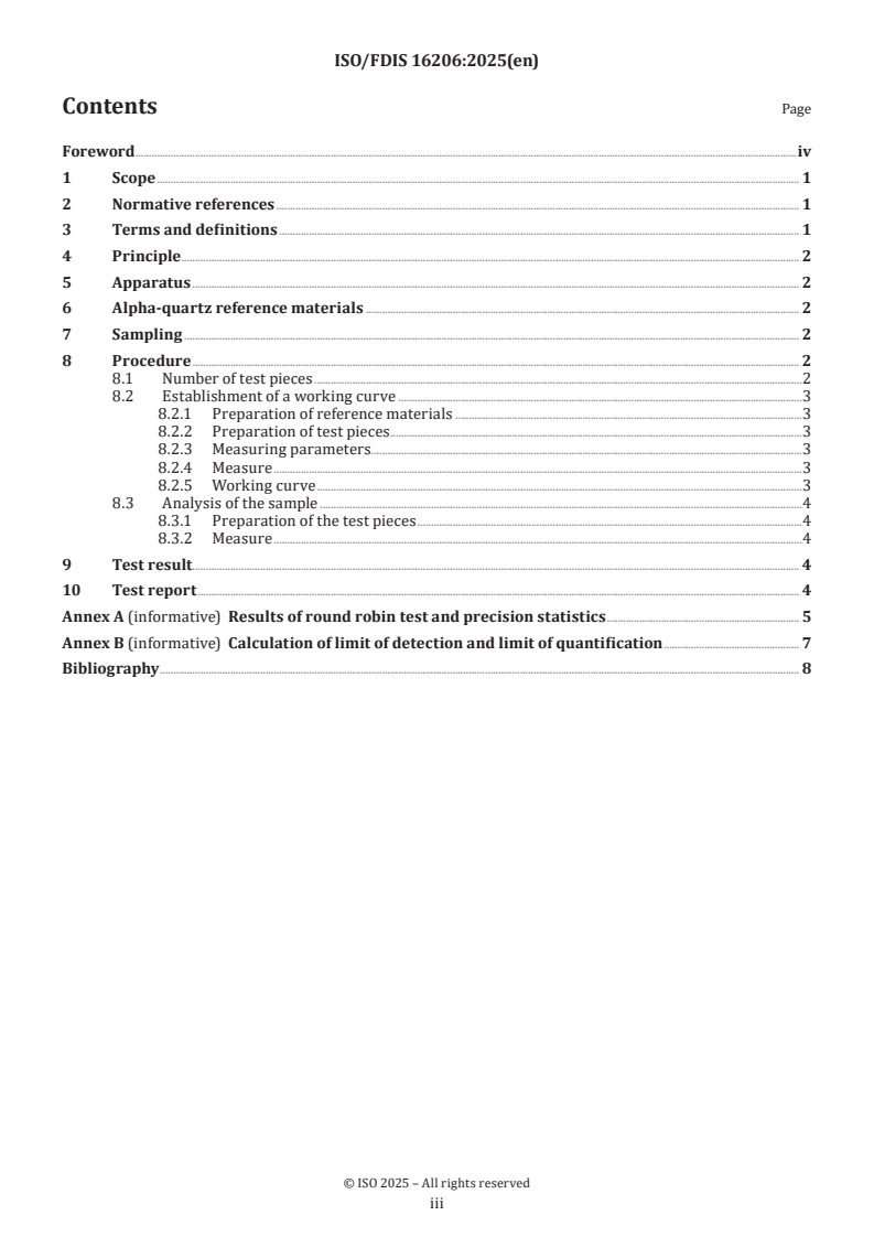 ISO/FDIS 16206 - Phase quantitative analysis of residual quartz in silica bricks — X-ray diffraction method
Released:25. 03. 2025