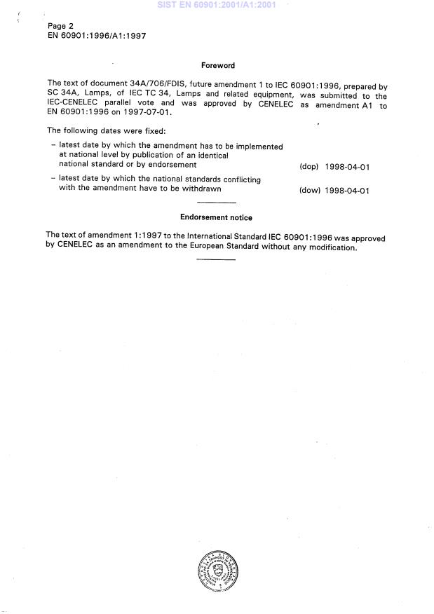 EN 60901:1996/A1:1997 EN 60901:2001/A1:2001 - Page 4 preview