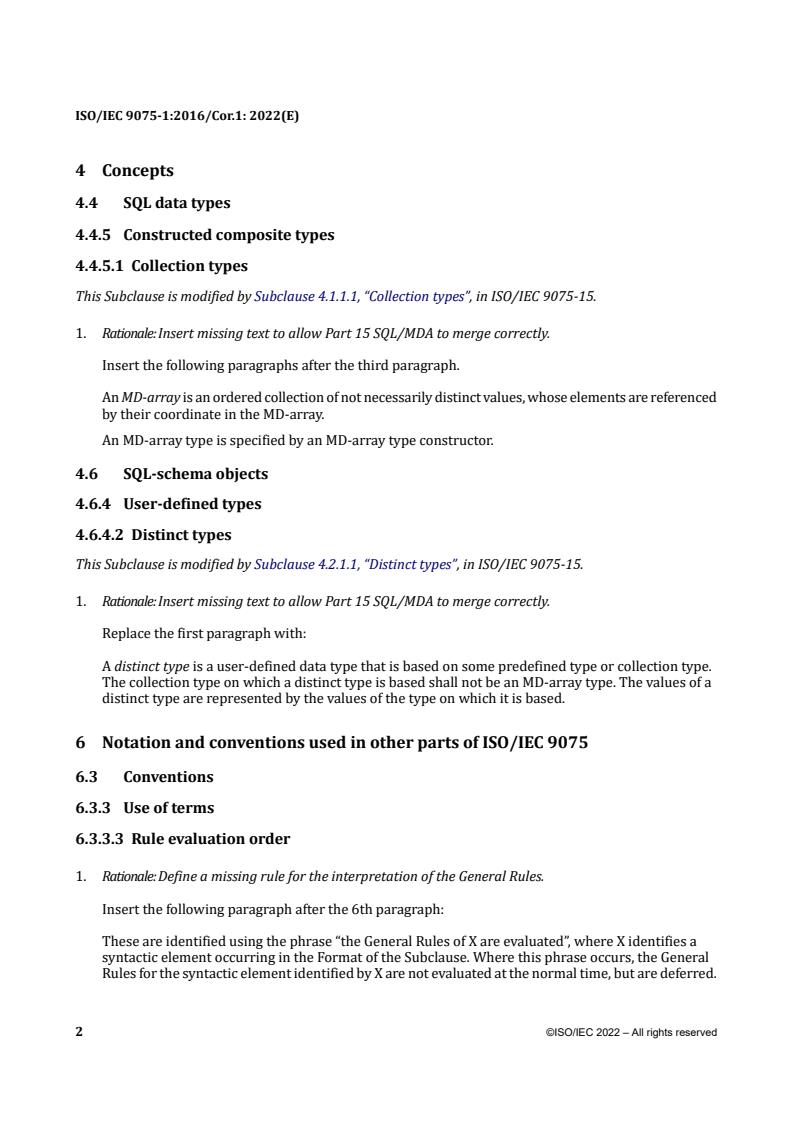 ISO/IEC 9075-1:2016/Cor 1:2022 - Information technology — Database languages — SQL — Part 1: Framework (SQL/Framework) — Technical Corrigendum 1
Released:24. 06. 2022