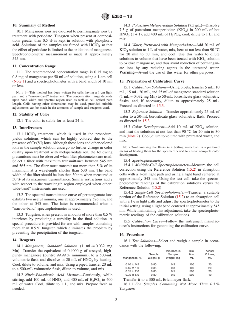 ASTM E352-13 - Standard Test Methods for Chemical Analysis of Tool Steels and Other Similar Medium-  and High-Alloy Steels