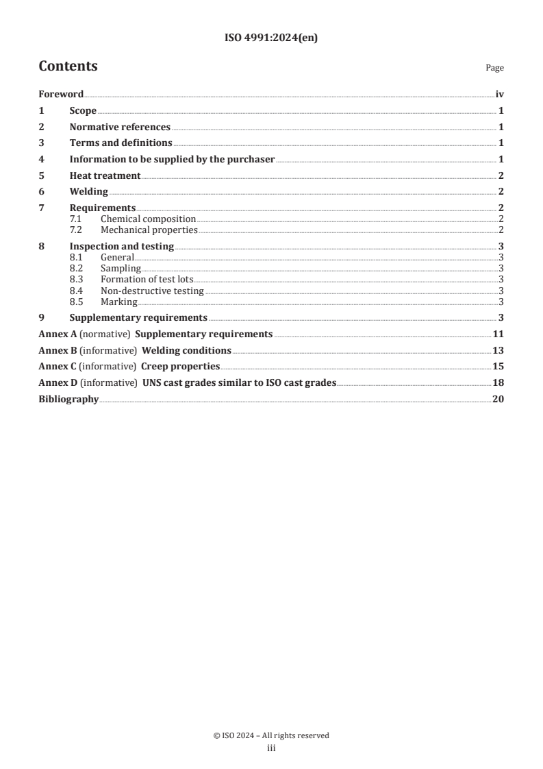 ISO 4991:2024 - Steel castings for pressure purposes
Released:11/22/2024