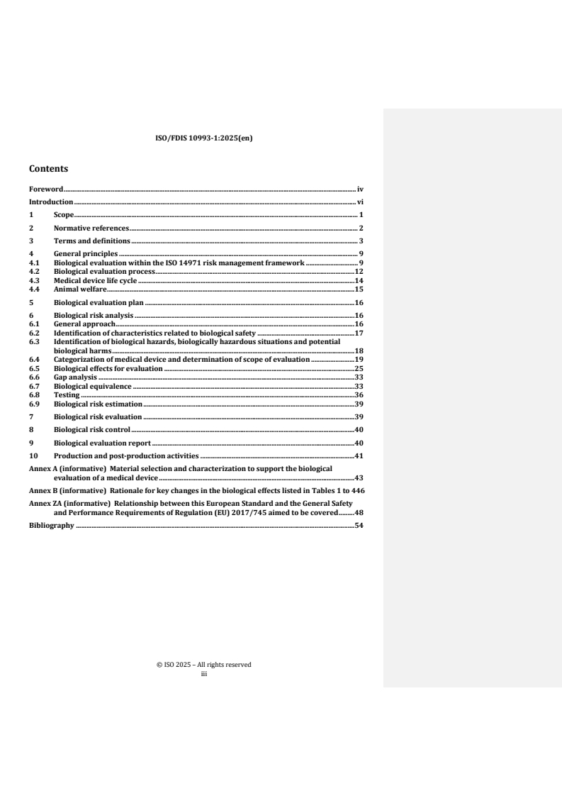 REDLINE ISO/FDIS 10993-1 - Biological evaluation of medical devices — Part 1: Requirements and general principles for the evaluation of biological safety within a risk management process
Released:8. 05. 2025