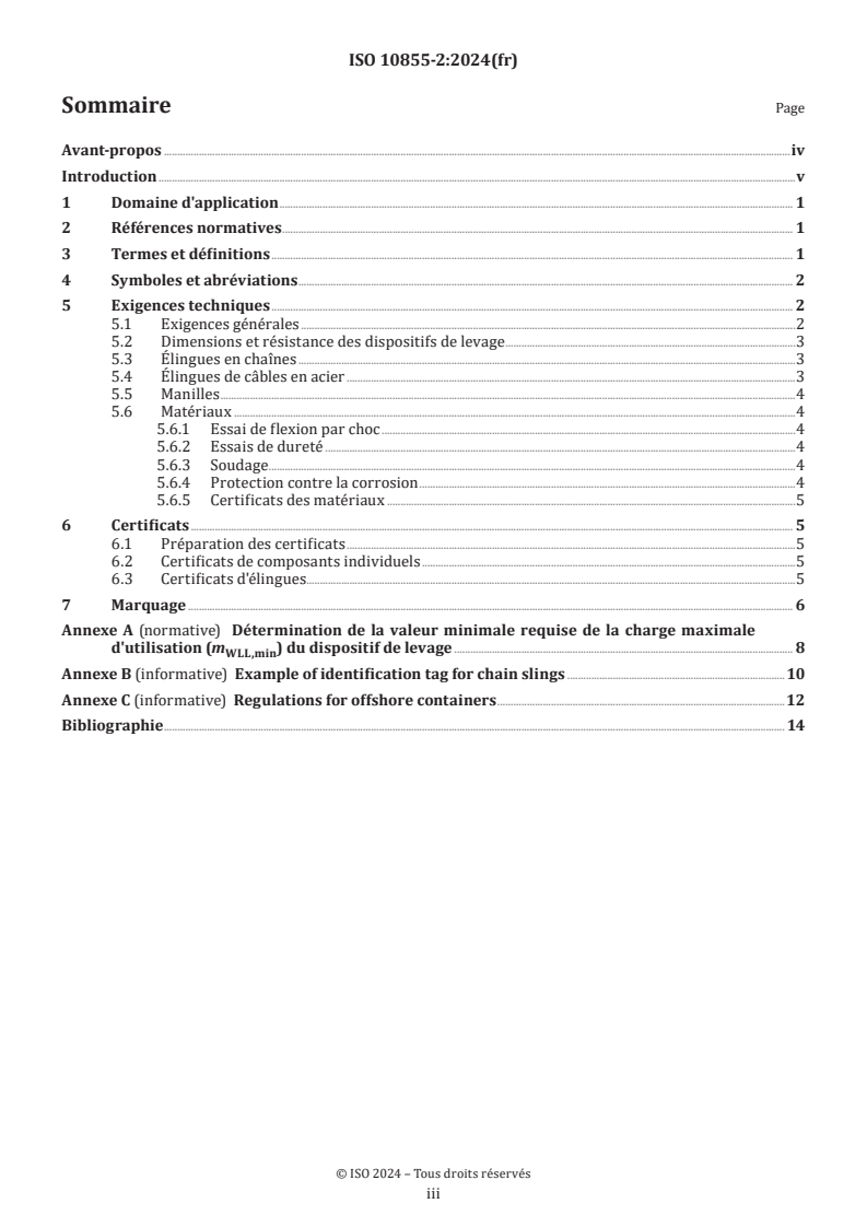 ISO 10855-2:2024 - Conteneurs pour une utilisation en mer et dispositifs de levage associés — Partie 2: Conception, fabrication et marquage des dispositifs de levage associés
Released:9. 01. 2025