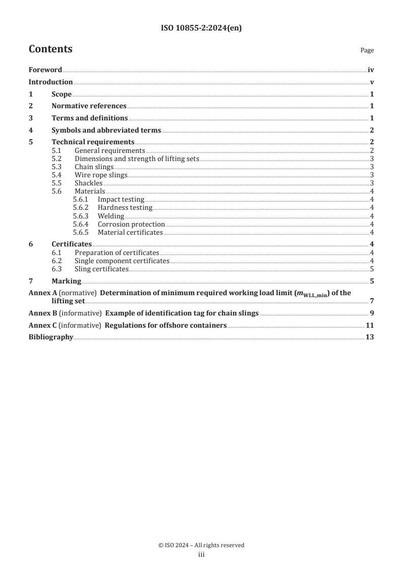 ISO 10855-2:2024 - Offshore containers and associated lifting sets — Part 2: Design, manufacture and marking of lifting sets
Released:11/20/2024