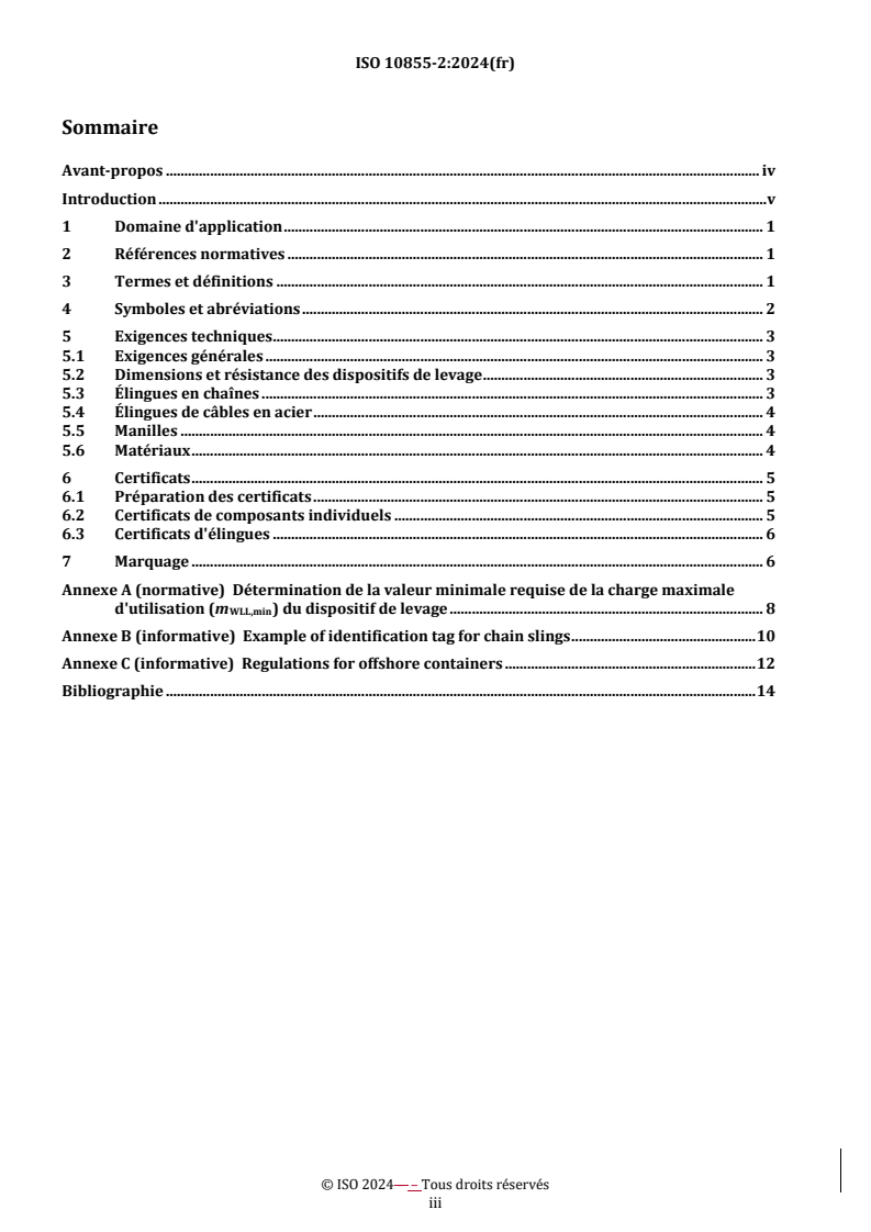 REDLINE ISO 10855-2:2024 - Conteneurs pour une utilisation en mer et dispositifs de levage associés — Partie 2: Conception, fabrication et marquage des dispositifs de levage associés
Released:9. 01. 2025