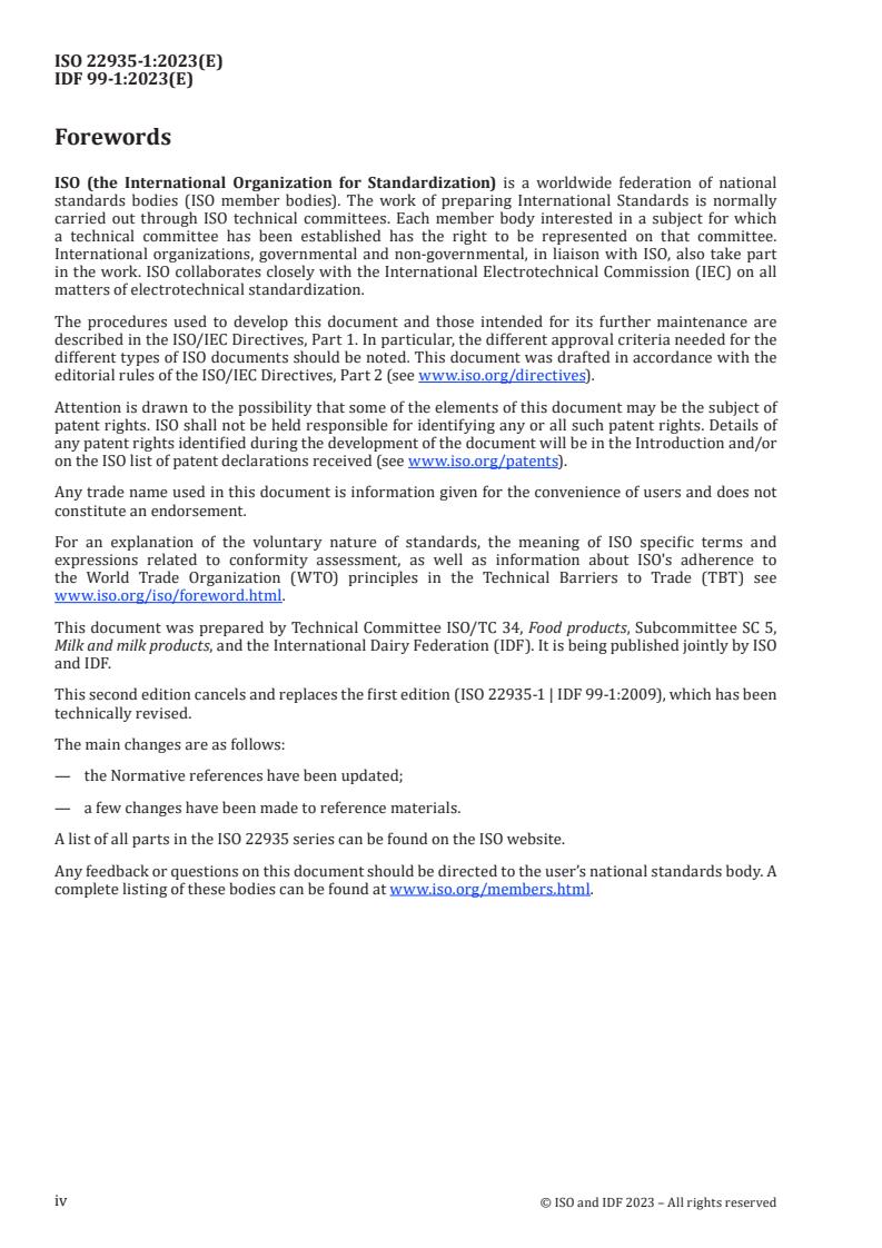SIST ISO 22935-1:2024 ISO 22935-1:2023 - Milk and milk products — Sensory analysis — Part 1: Recruitment, selection, training and monitoring of assessors
Released:12. 04. 2023 - Page 4 preview