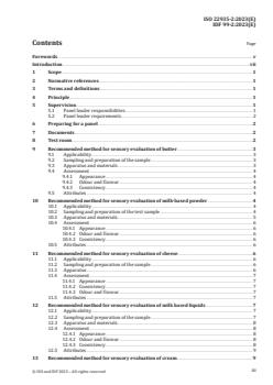 ISO 22935-2:2023 - Milk and milk products — Sensory analysis — Part 2: Methods for sensory evaluation
Released:12. 04. 2023 - Page 3 preview