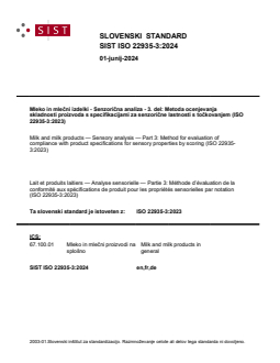 ISO 22935-3:2023 ISO 22935-3:2024 - Page 1 preview