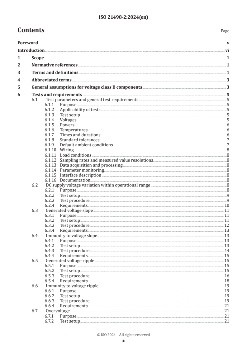 ISO 21498-2:2024 - Electrically propelled road vehicles — Electrical specifications and tests for voltage class B systems and components — Part 2: Electrical tests for components
Released:11/22/2024