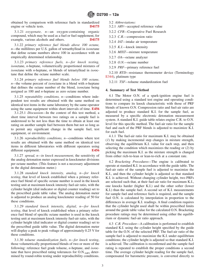 ASTM D2700-12a - Standard Test Method for Motor Octane Number of Spark-Ignition Engine Fuel