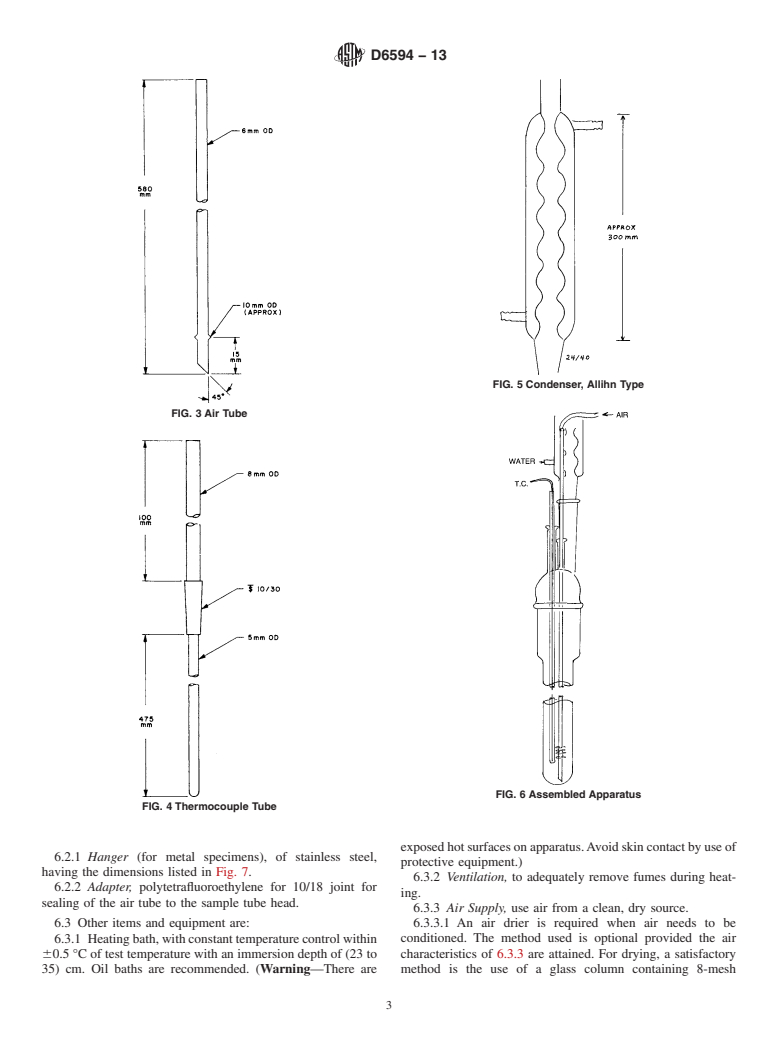 ASTM D6594-13 - Standard Test Method for  Evaluation of Corrosiveness of Diesel Engine Oil at 135&#8201; &deg;C