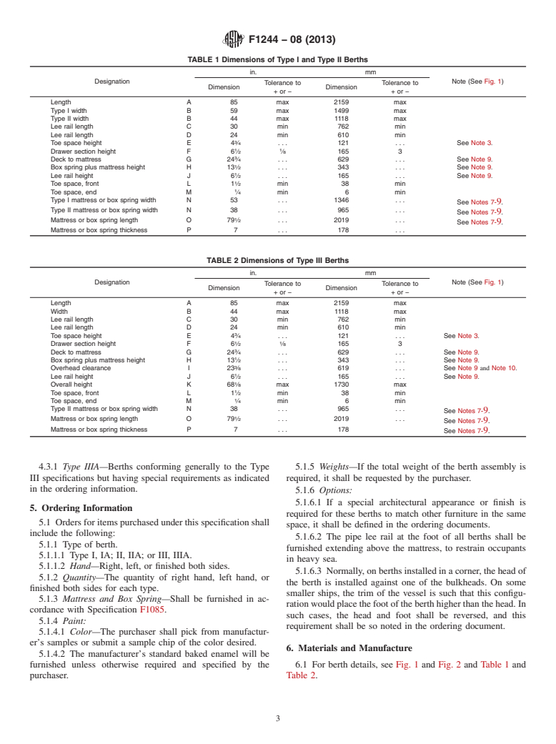 ASTM F1244-08(2013) - Standard Specification for   Berths, Marine