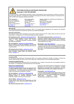 IEC/IEEE 80005-1:2019/Amd 2:2023 IEC/IEEE 80005-1:2019/Amd 2:2023 - Alimentation des navires à quai — Partie 1: Systèmes de connexion à quai à haute tension — Exigences générales — Amendement 2
Released:10/25/2024 - Page 2 preview