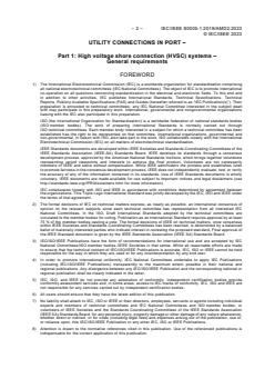 IEC/IEEE 80005-1:2019/Amd 2:2023 IEC/IEEE 80005-1:2019/Amd 2:2023 - Utility connections in port — Part 1: High voltage shore connection (HVSC) systems — General requirements — Amendment 2
Released:9/6/2023 - Page 4 preview
