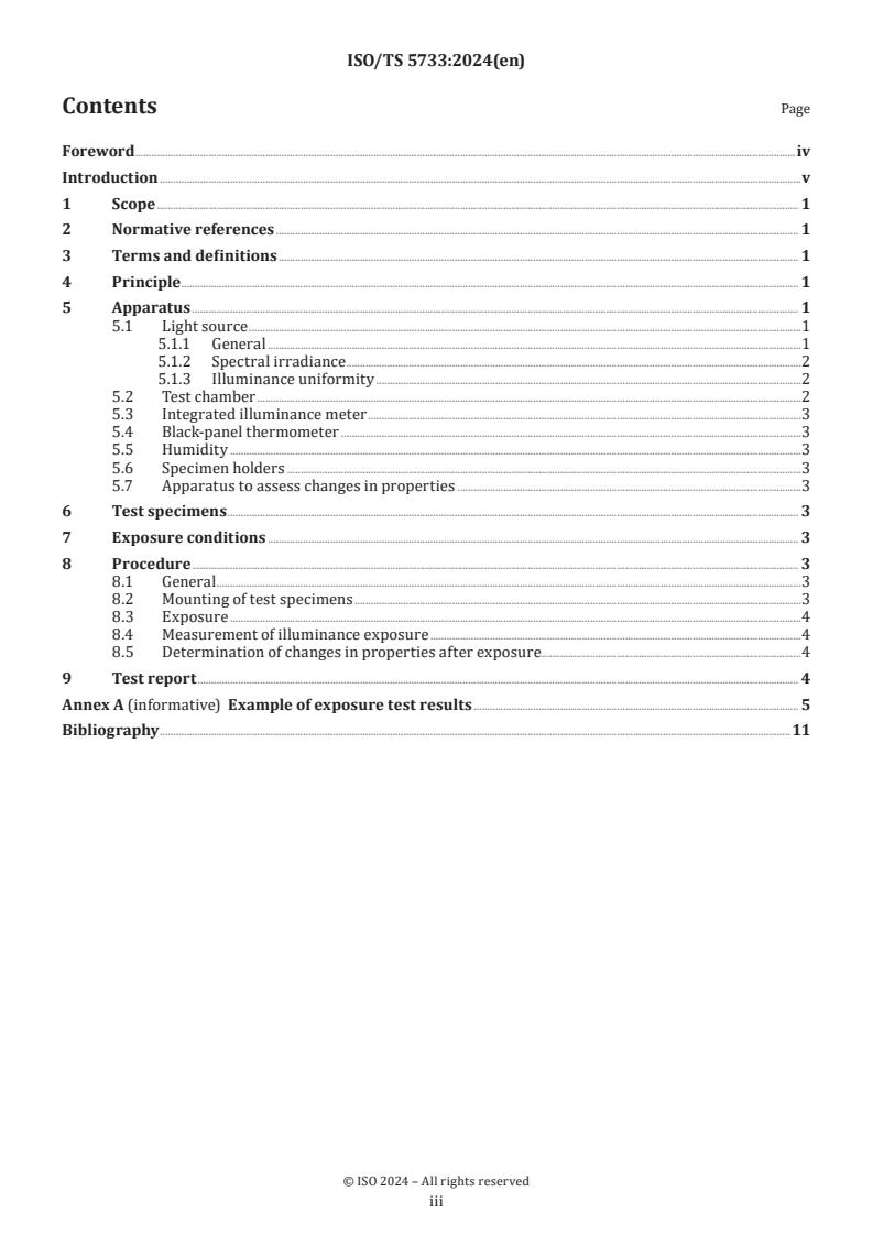 ISO/TS 5733:2024 - Plastics — Test method of exposure to white LED lamps
Released:6. 09. 2024