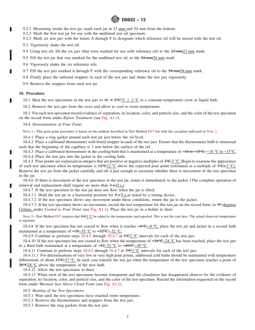 REDLINE ASTM D6922-13 - Standard Test Method for Determination of Homogeneity and Miscibility in Automotive Engine Oils