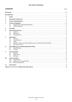 ISO 16502-2:2024 - Furniture — Assessment of the ignitability of mattresses and upholstered bed bases — Part 2: Ignition source: match flame equivalent
Released:17. 05. 2024 - Page 3 preview