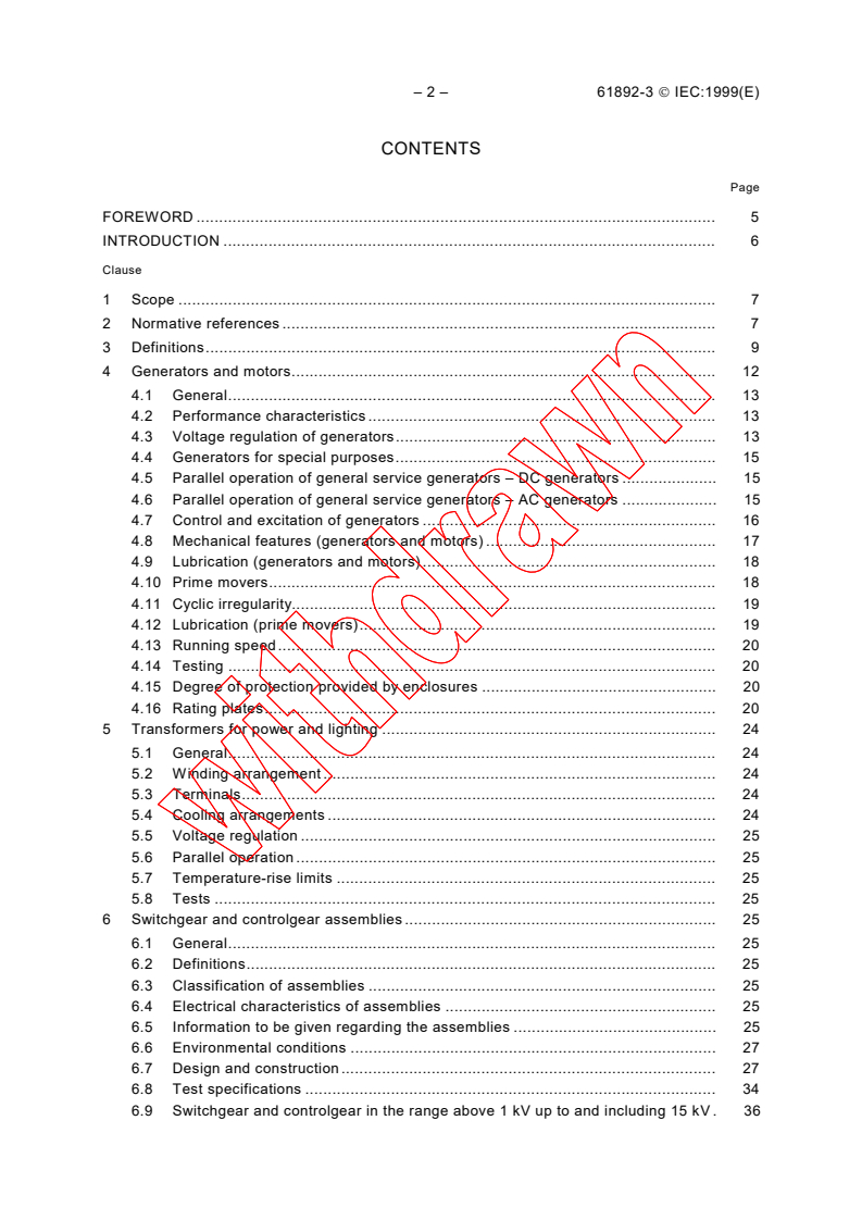 IEC 61892-3:1999 IEC 61892-3:1999 - Mobile and fixed offshore units - Electrical installations - Part 3: Equipment
Released:2/19/1999
Isbn:283184665X - Page 4 preview
