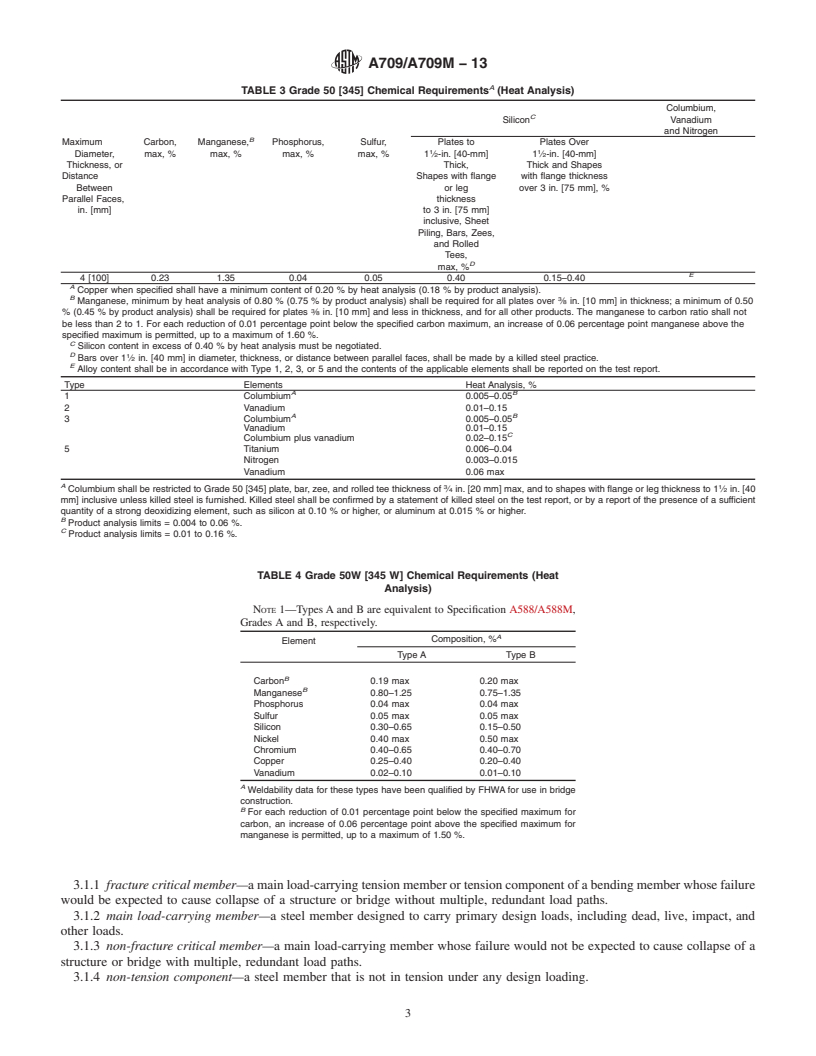 REDLINE ASTM A709/A709M-13 - Standard Specification for  Structural Steel for Bridges