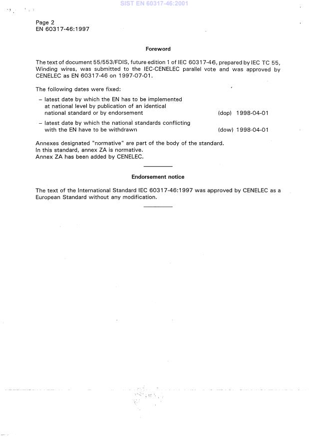 EN 60317-46:1997 EN 60317-46:2001 - Page 4 preview