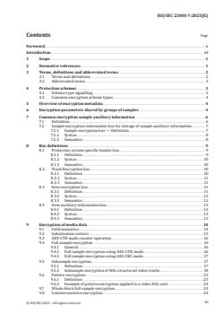 ISO/IEC 23001-7:2023 - Information technology — MPEG systems technologies — Part 7: Common encryption in ISO base media file format files
Released:8. 08. 2023 - Page 3 preview