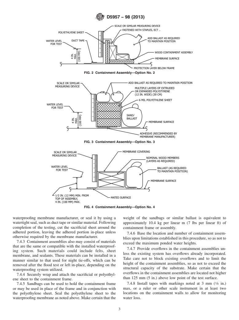 ASTM D5957-98(2013) - Standard Guide for  Flood Testing Horizontal Waterproofing Installations