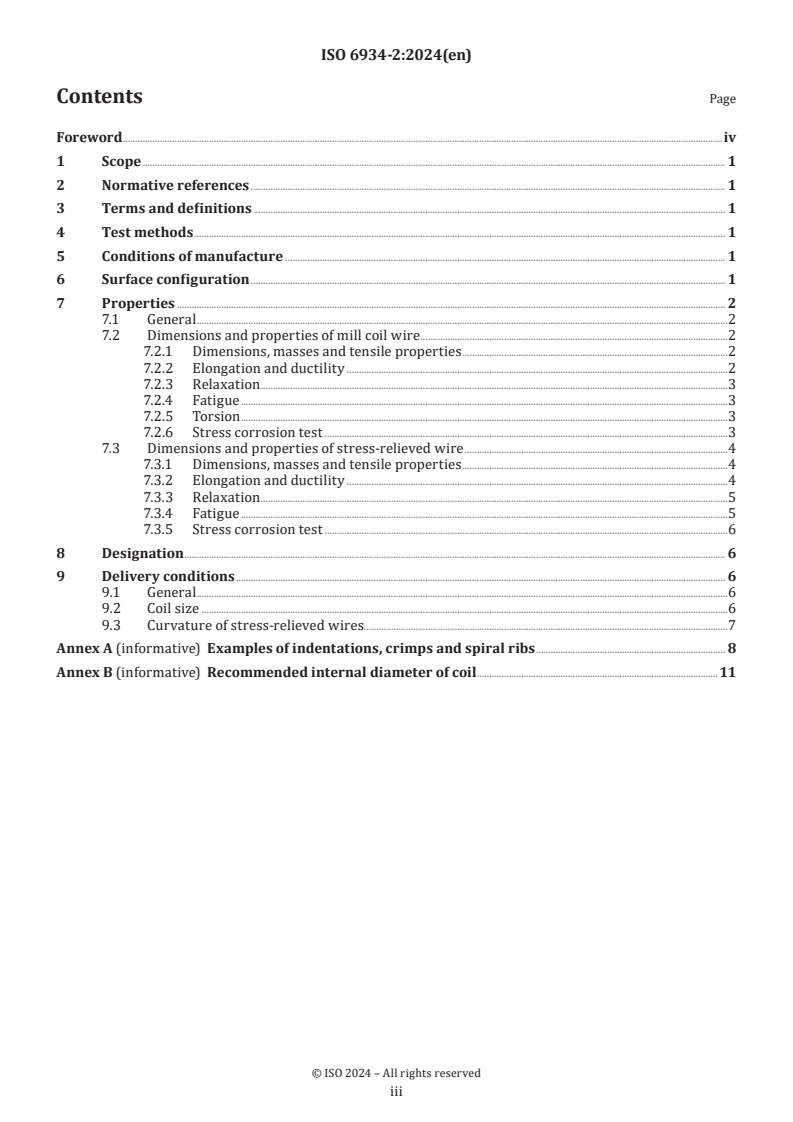 ISO 6934-2:2024 - Steel for the prestressing of concrete — Part 2: Cold-drawn wire
Released:12/2/2024