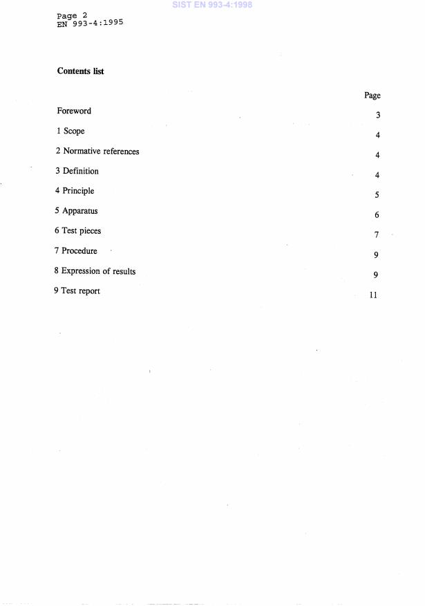 EN 993-4:1995 EN 993-4:1998 - Page 4 preview
