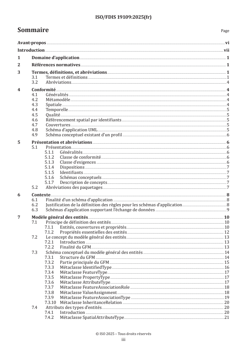 ISO/FDIS 19109 - Information géographique — Modèle général des entités et règles relatives au schéma d'application
Released:22. 04. 2025