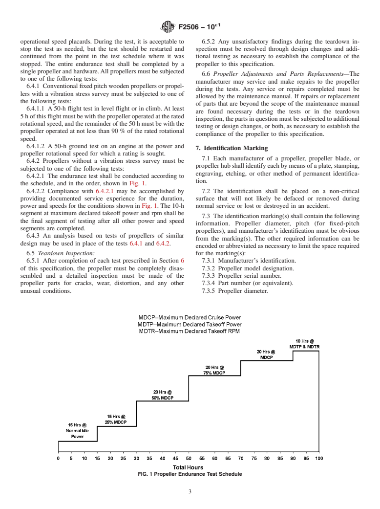 ASTM F2506-10e1 - Standard Specification for  Design and Testing of Fixed-Pitch or Ground Adjustable Light  Sport  Aircraft Propellers