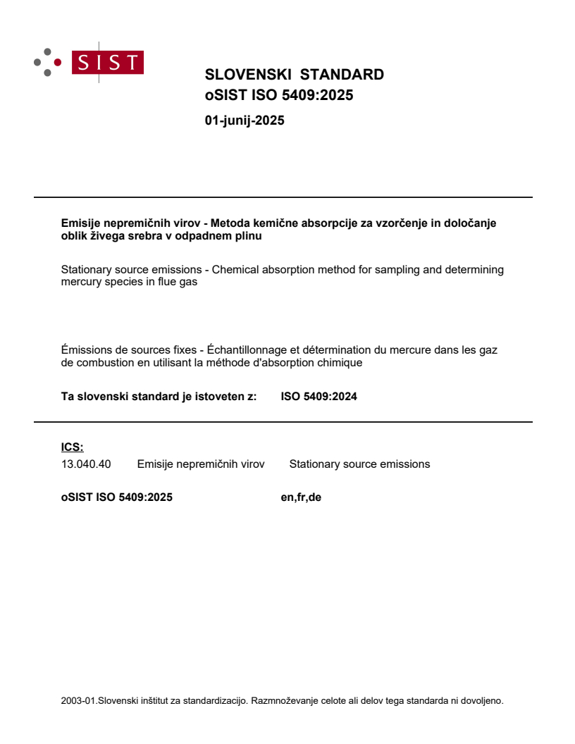 ISO 5409:2025