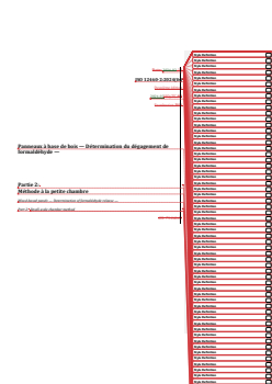 REDLINE ISO 12460-2:2024 - Panneaux à base de bois — Détermination du dégagement de formaldéhyde — Partie 2: Méthode à la petite chambre
Released:13. 03. 2025 - Page 1 preview