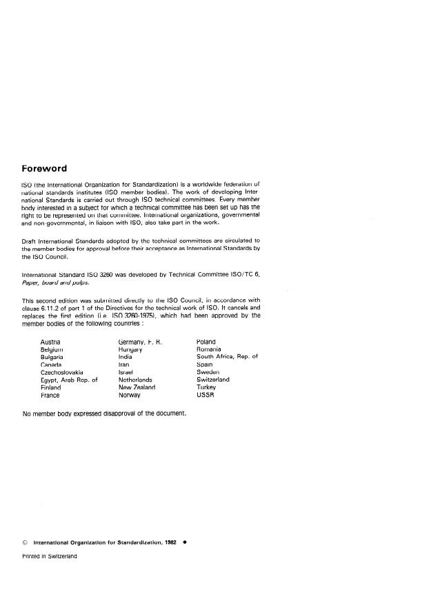 ISO 3260:1982 ISO 3260:1982 - Pulps -- Determination of chlorine consumption (Degree of delignification) - Page 2 preview