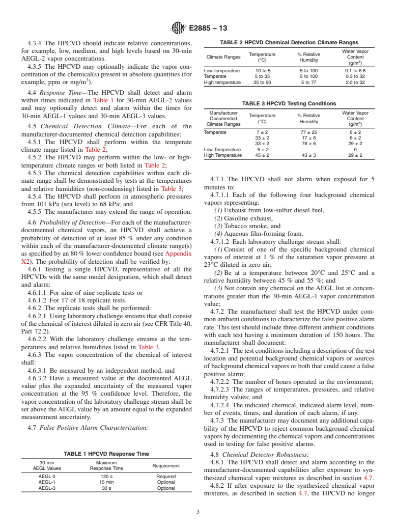 ASTM E2885-13 - Standard Specification for Handheld Point Chemical Vapor Detectors (HPCVD) for Homeland  Security Applications